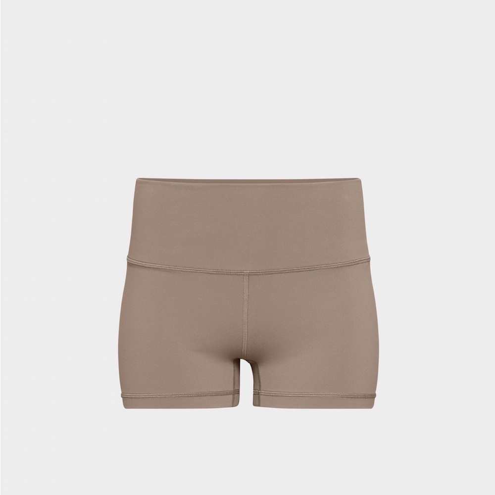 TNA Women's Taupe High-Waisted Shorts